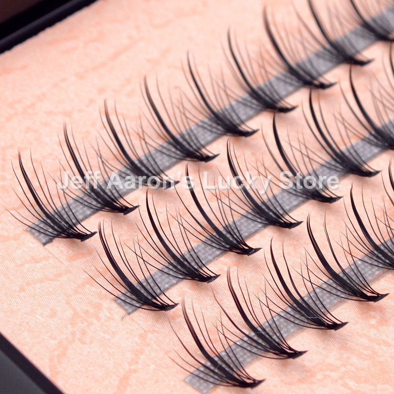 Beauty Makeup App - 60 Boxes Black Tapered Individual False