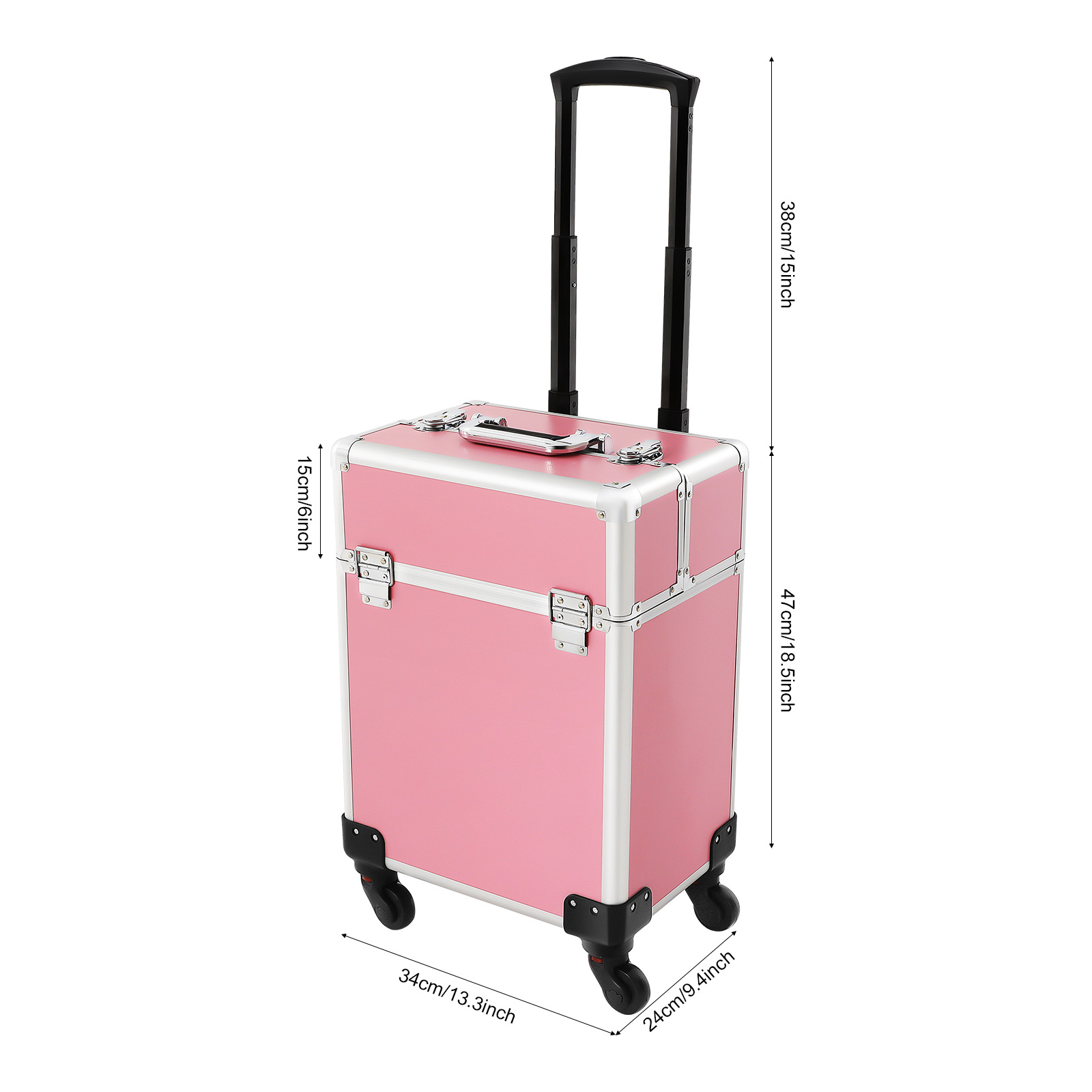 Rolling Makeup Train Case Cosm - Beauty Makeup Vanity 评论和价格