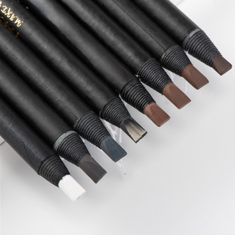 12PCS White Eyebrow Pencil Dra - Beauty Makeup Drawing 评论和价格