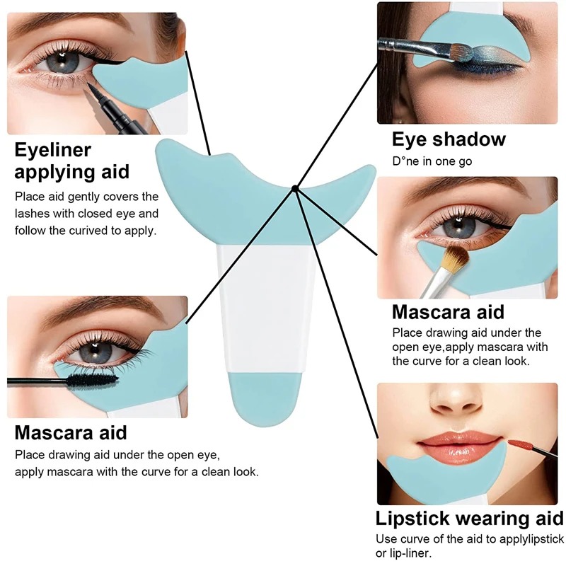 Silicone Eyeliner Makeup Stenc - Beauty Makeup Drawing 评论和价格