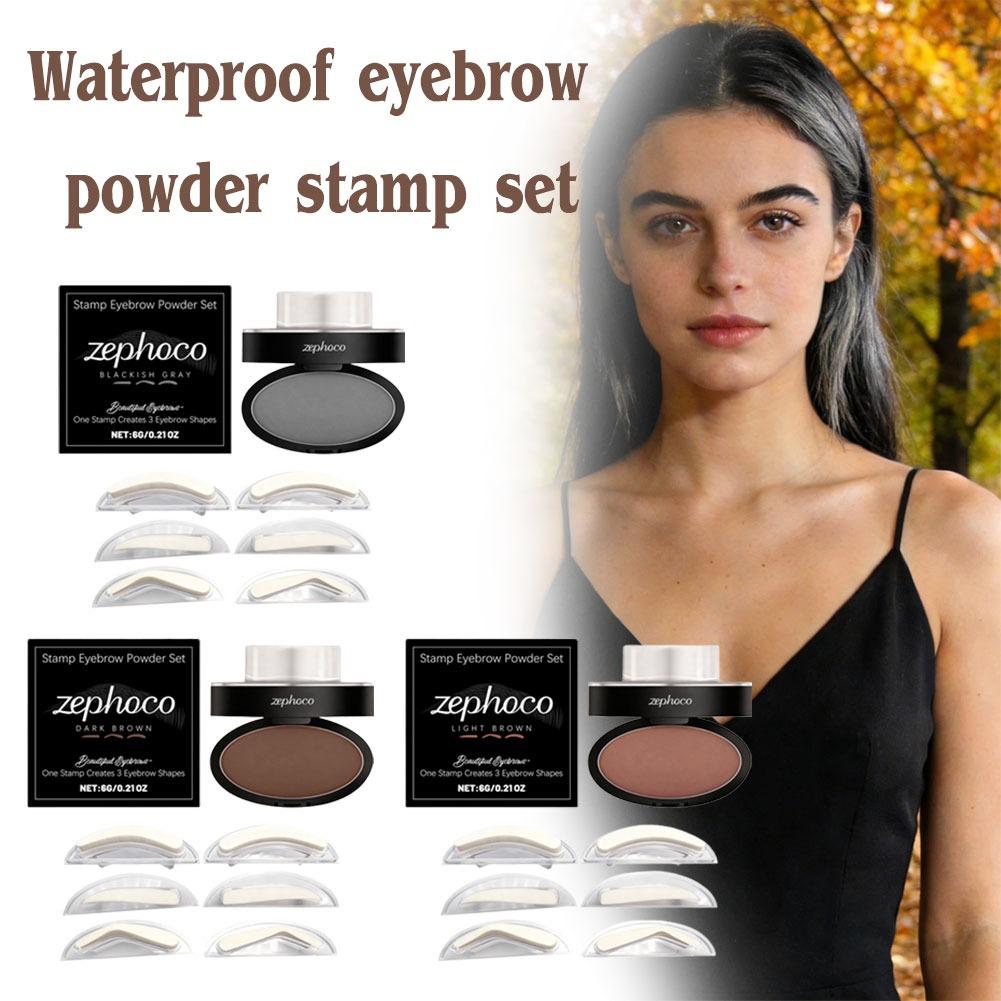 Quick Shaping Eyebrow Stamp Po - Beauty Mark Makeup 评论和价格