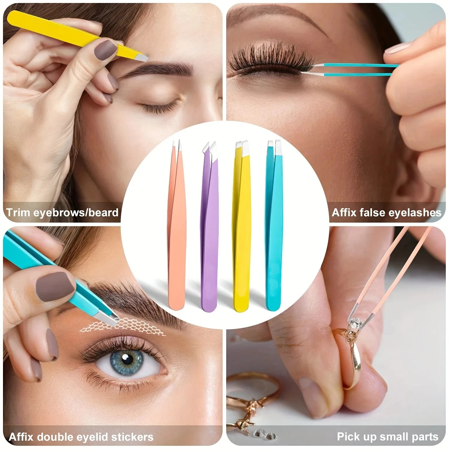 Colorful Eyebrow Tweezer Hair  - Beauty - Makeup - Eyes 评论和价格