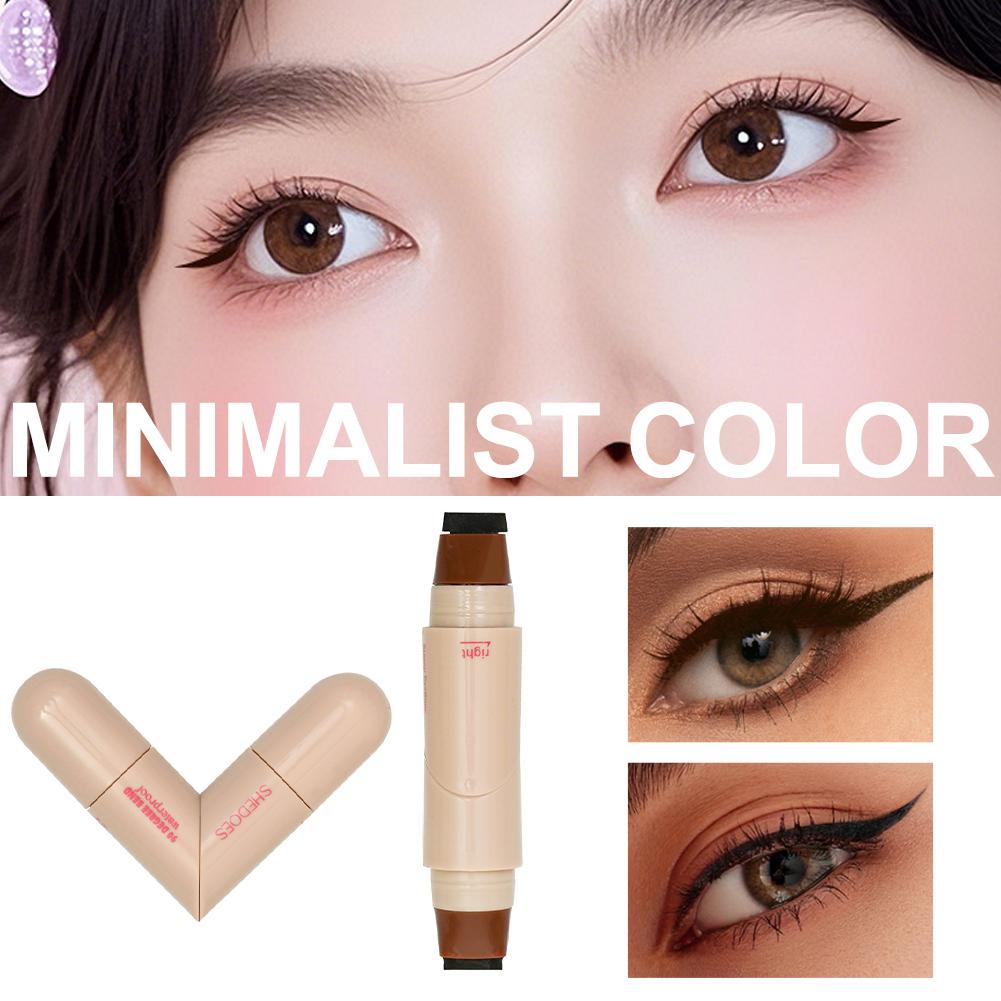 Rotate Eyeliner Stamp Pen Doub - Beauty Mark Makeup 评论和价格