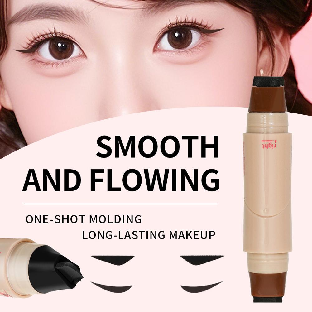 Rotate Eyeliner Stamp Pen Doub - Beauty Mark Makeup 评论和价格