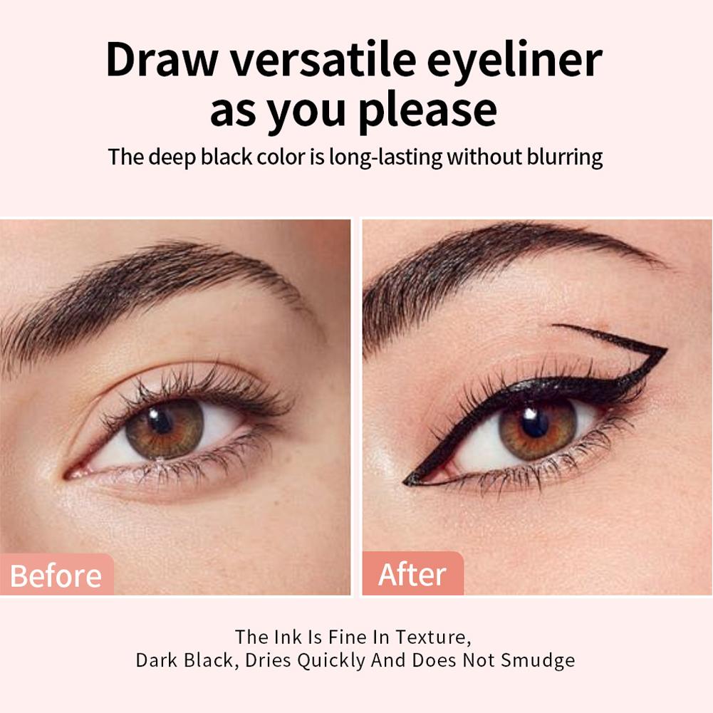 Rotate Eyeliner Stamp Pen Doub - Beauty Mark Makeup 评论和价格