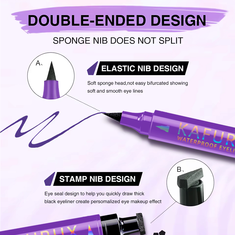 3 Color 2 IN 1 Seal Stamp Eyel - Beauty Mark Makeup 评论和价格
