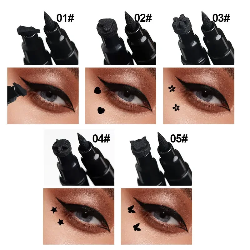 2 IN 1 Butterfly Seal Eyeliner - Beauty Mark Makeup 评论和价格