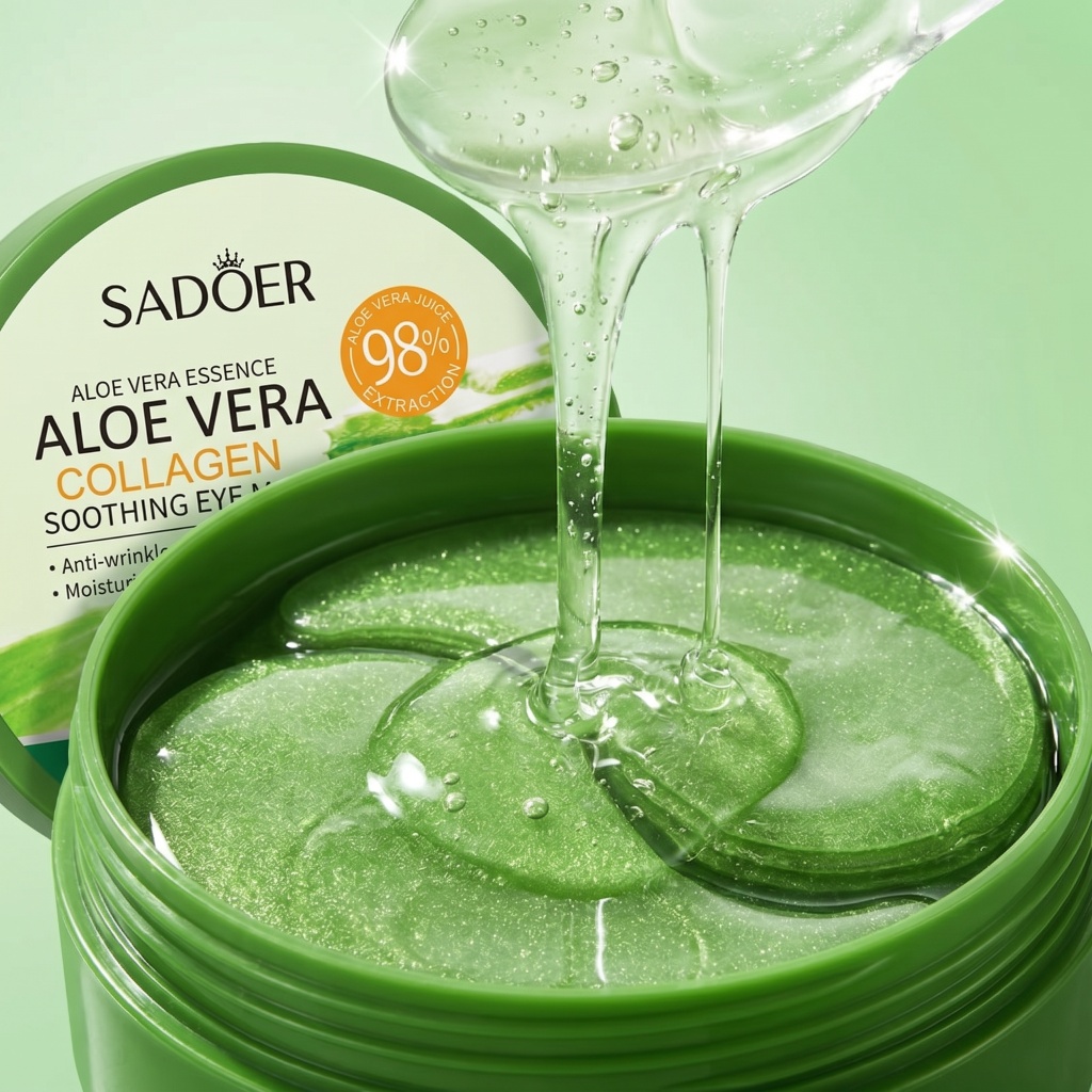 60pcs Aloe Vera Collagen Eye M - Collagen Eye Patch 评论和价格