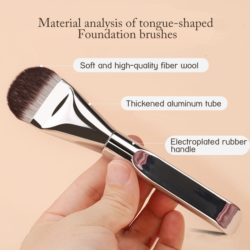 1pc Tongue-Shaped Seamless Fou - Beauty Mark Makeup 评论和价格